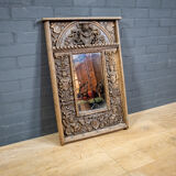 Italian Oak mirror handicraft