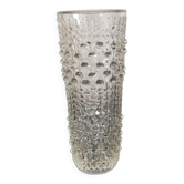 Vase Art Déco en verre tchèque Heřmanova Hut "Sklo union", 70's