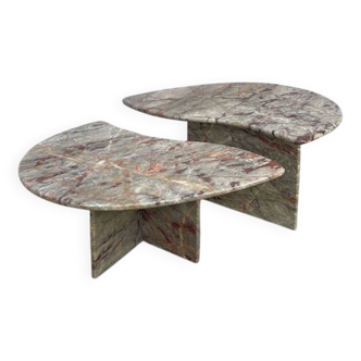 Table basse "Grain de café" en marbre, 1970