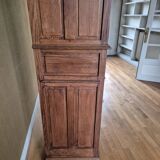 Bonnetière called standing man in solid oak with diamond points, Louis XIII style