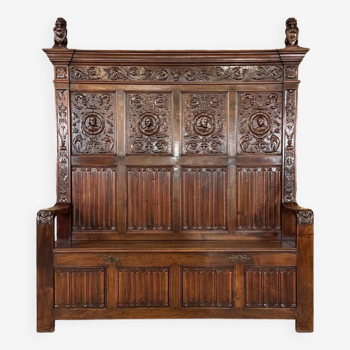 Renaissance style chest bench