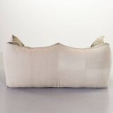 Mario Bellini 2-Seat Le Bambole Sofa for C&B Italia in Leather & Fabric 70s