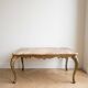 Vintage coffee table in Louis XV style with onyx and gilded brass.