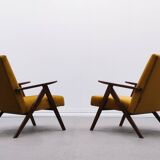 Mid-century Easy Model B armchair - 310 Var in Goldenrod velvet