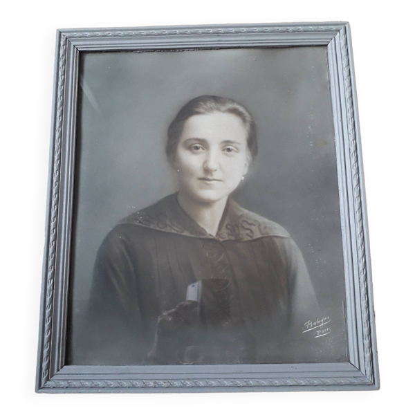 Photographie ancienne d'un portrait de femme