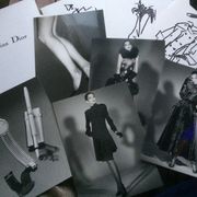Croquis de mode Christian Dior accompagnée d'une photographie