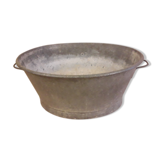 Bassine en zinc 60 litres