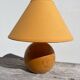 Table lamp in turned wood, ball 1990