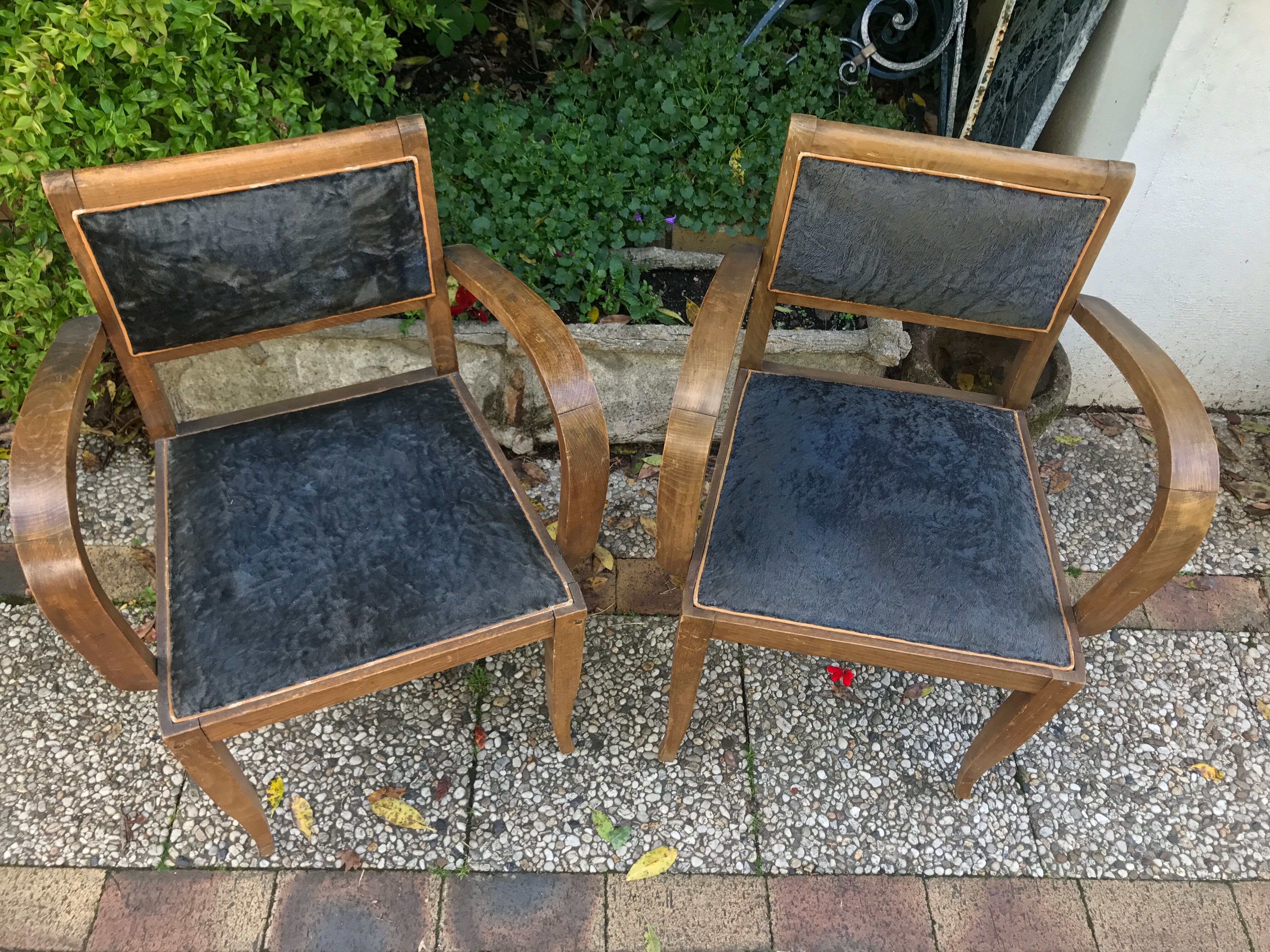 Pair of bridge chairs