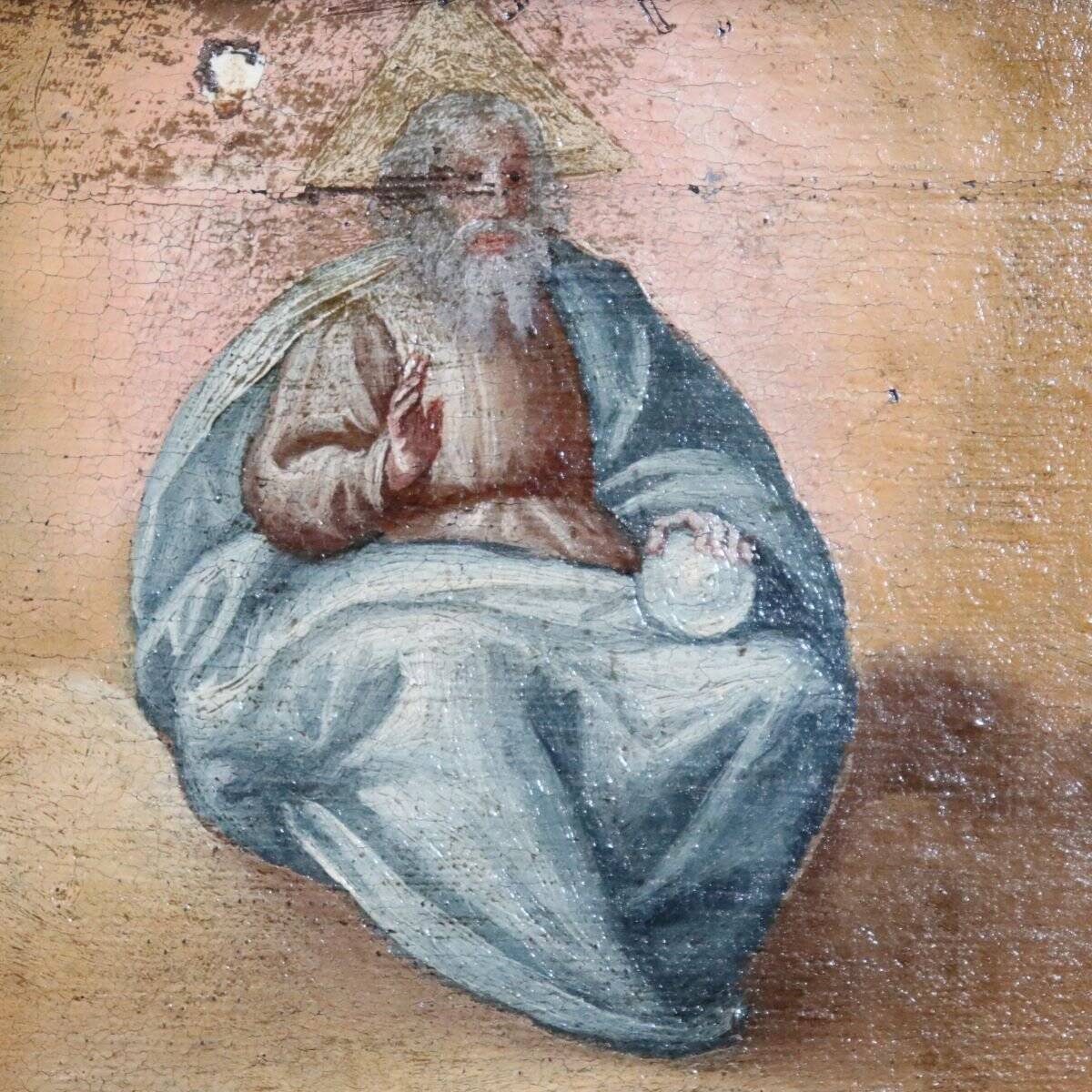 The Annunciation, Italy, 17th Century, Antique Oil Painting On Canvas
