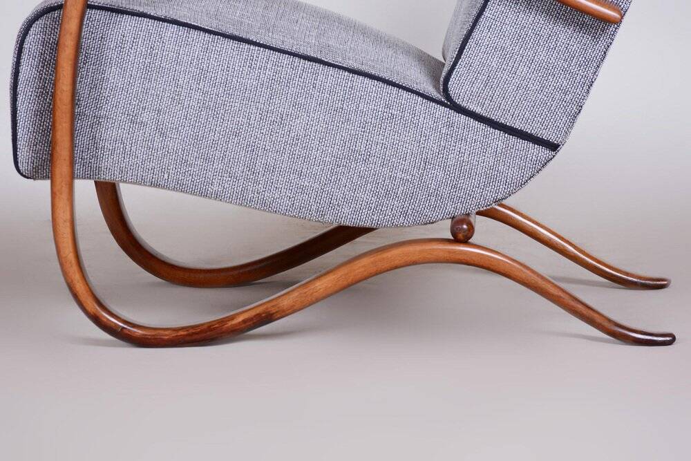 Fauteuil Lounge H-269 Art Déco tchèque par J. Halabala pour Up Závody, années 1930