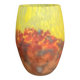 Art déco, vase en verre marmoréen muller frères vers 1930