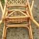 Paire de fauteuils bambou