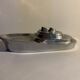 Ashtray, empty pocket aluminum boat 1950s