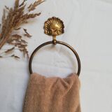 Vintage brass towel rack