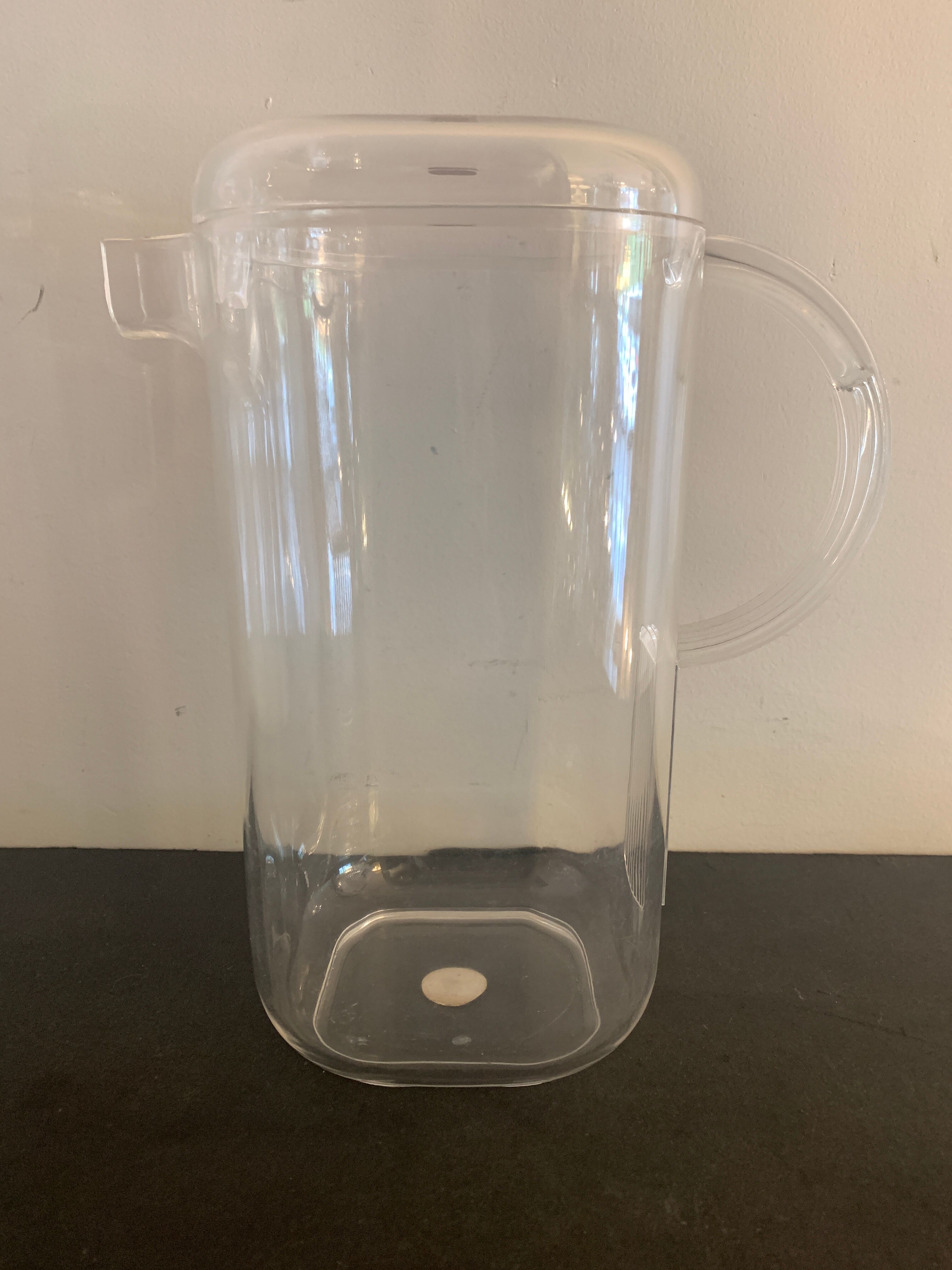 Transparent ice bucket and pitcher, Italian design Guzzini, 1970
