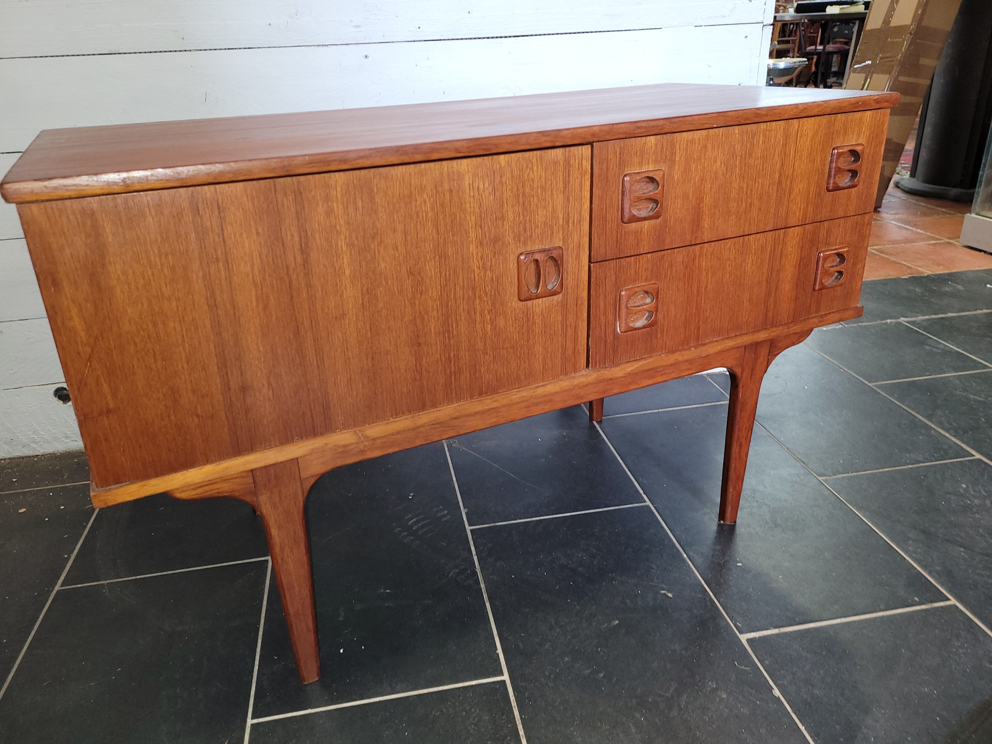 Scandinavian teak row from the 60s 100×62cms