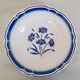 Hollow earthenware plates fb Badonviller décor vintage blueberries