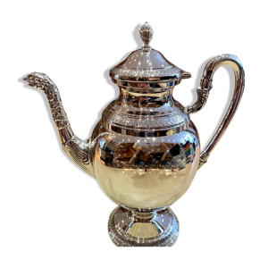 Théière en argent massif style