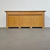 Wood / bamboo / rattan sideboard Roberti Rattan 1970s stunning condition