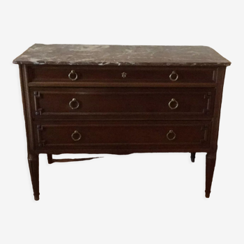 Commode style Louis XVI avec marbre