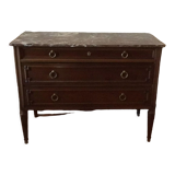 Louis XVI style chest of drawers with marble