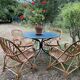 Lot of 4 adult rattan chairs