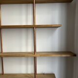 Oak and copper bookcase