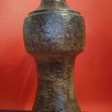 Jean Marais: Superb antique pitcher in glazed terracotta circa 1940