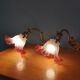 Pair of wall lights in gilded bronze, Art Nouveau