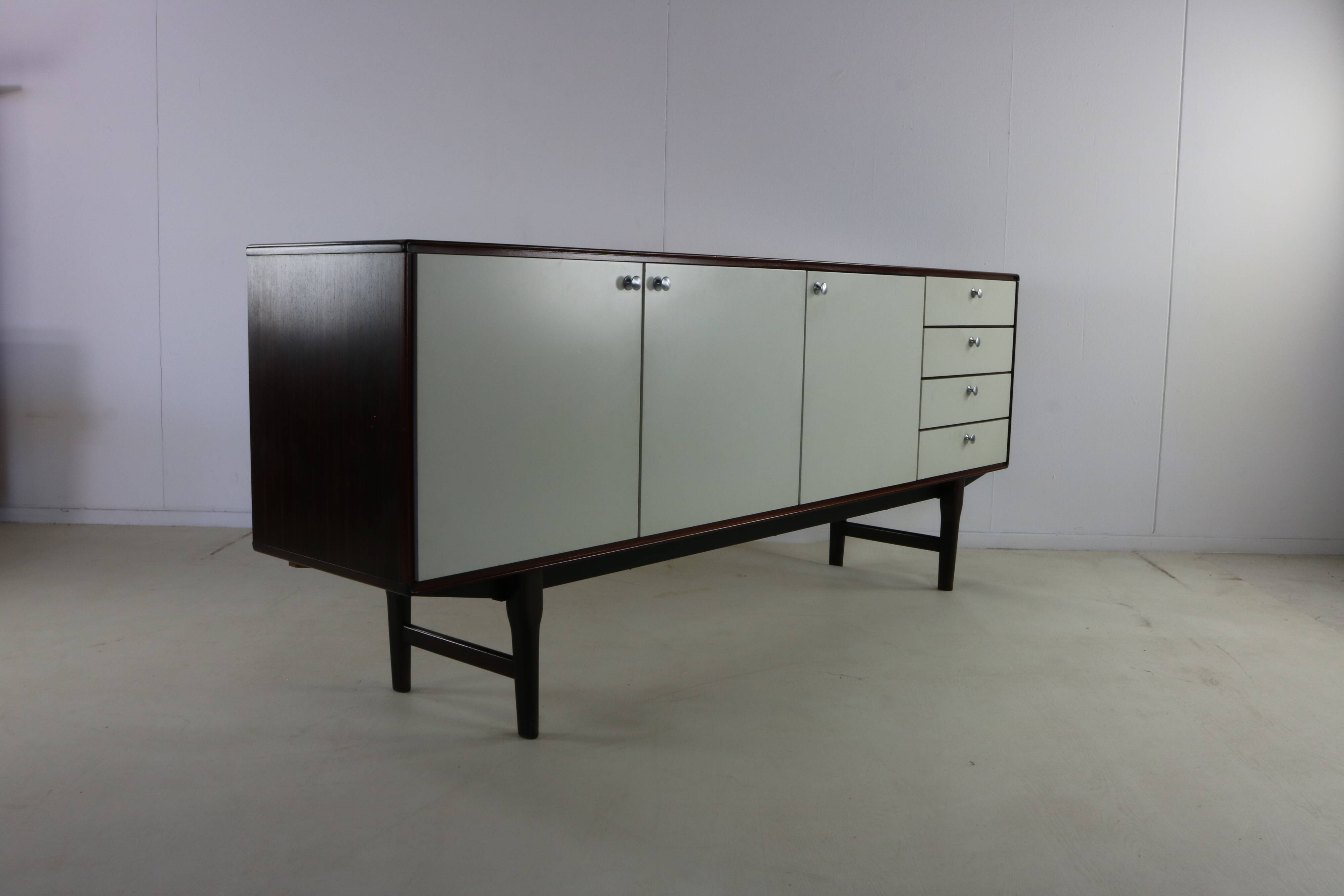 Sixties design rosewood sideboard for Fristho Franeker