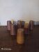 Set of 6 glasses, goblets, stoneware cups