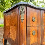 Commode en marqueterie d’époque transition fin du xviii eme siècle
