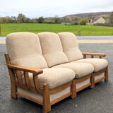 Canapé convertible Maison Regain en orme massif