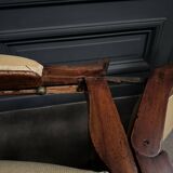 Voltaire armchair with 19th century mahogany system