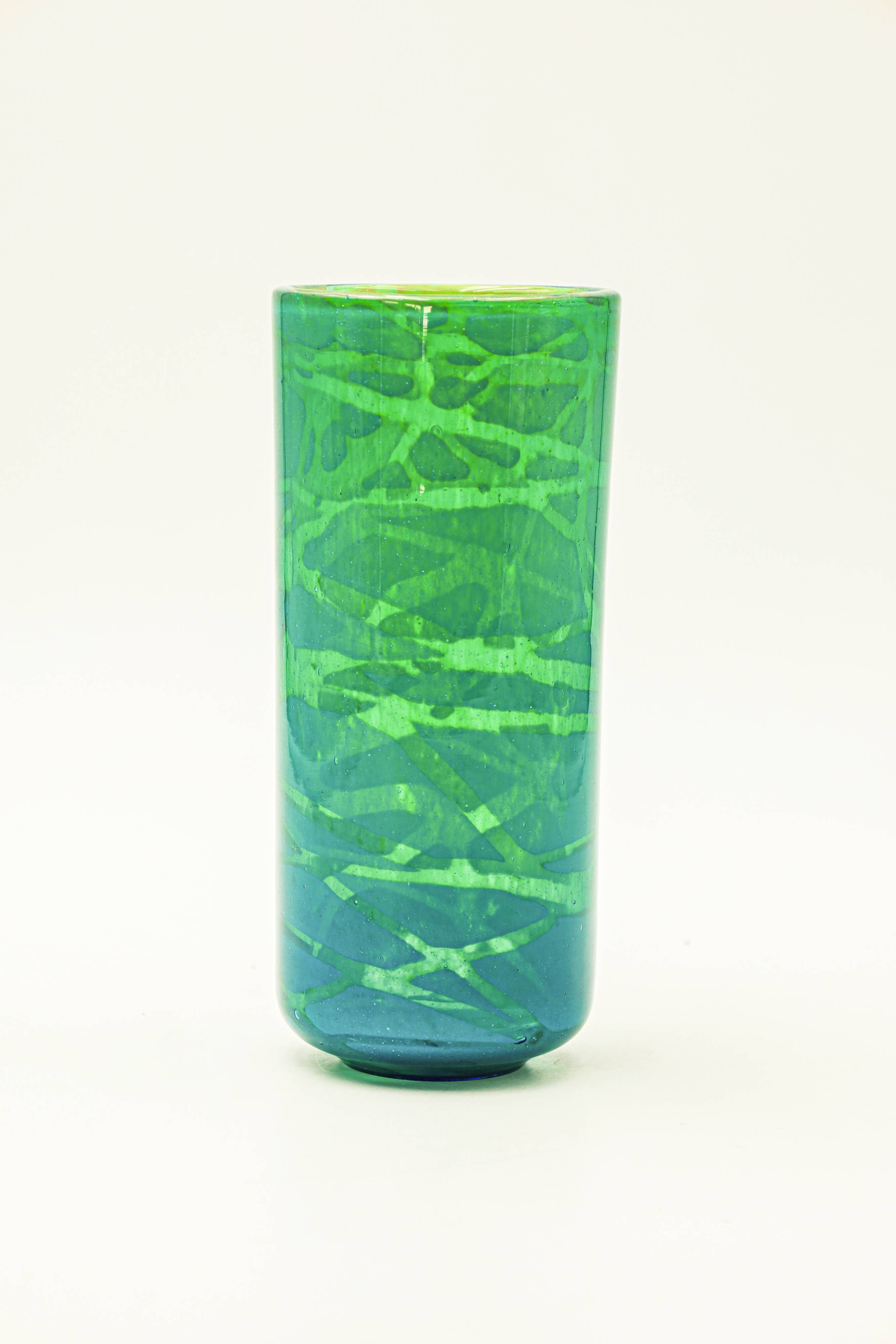 Michael Harris Mdina vase vintage glass design 80 90