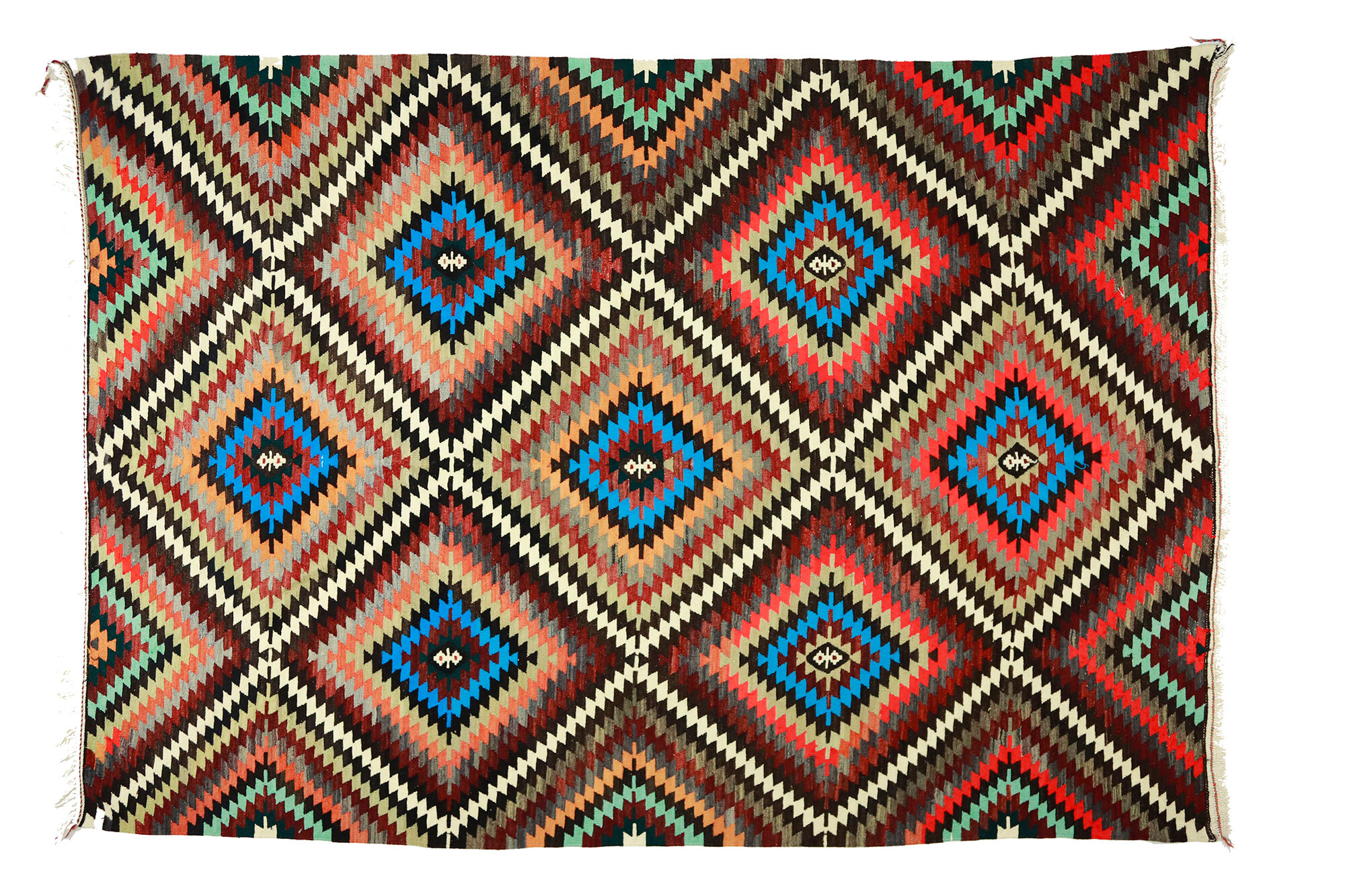 Anatolian handmade kilim rug 310 cm x 220 cm