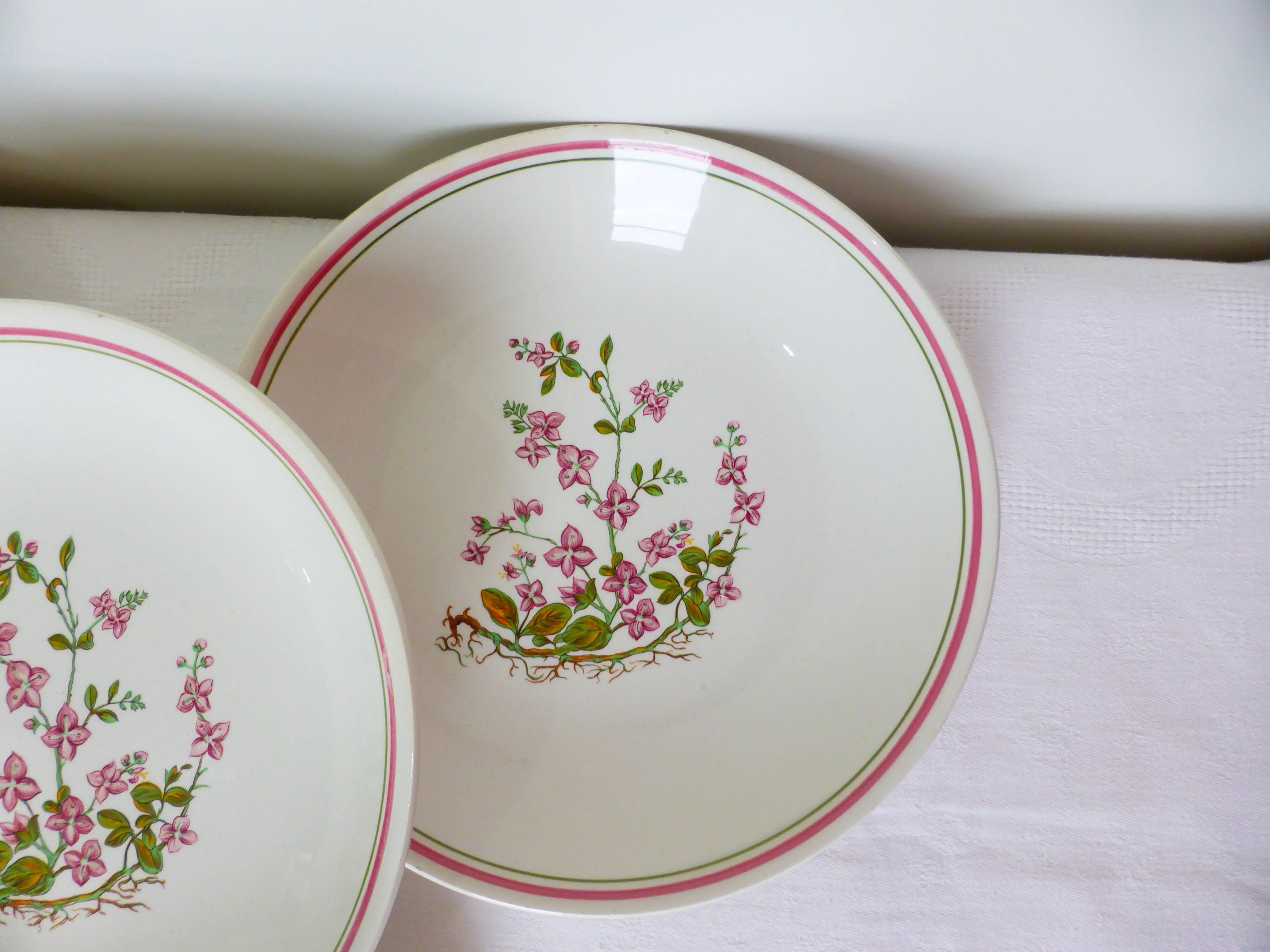 4 soup plates from Moulin des Loups Orchies 210422