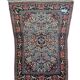 Bijar carpet, red and blue, bird patterns 120x158cm, Iran