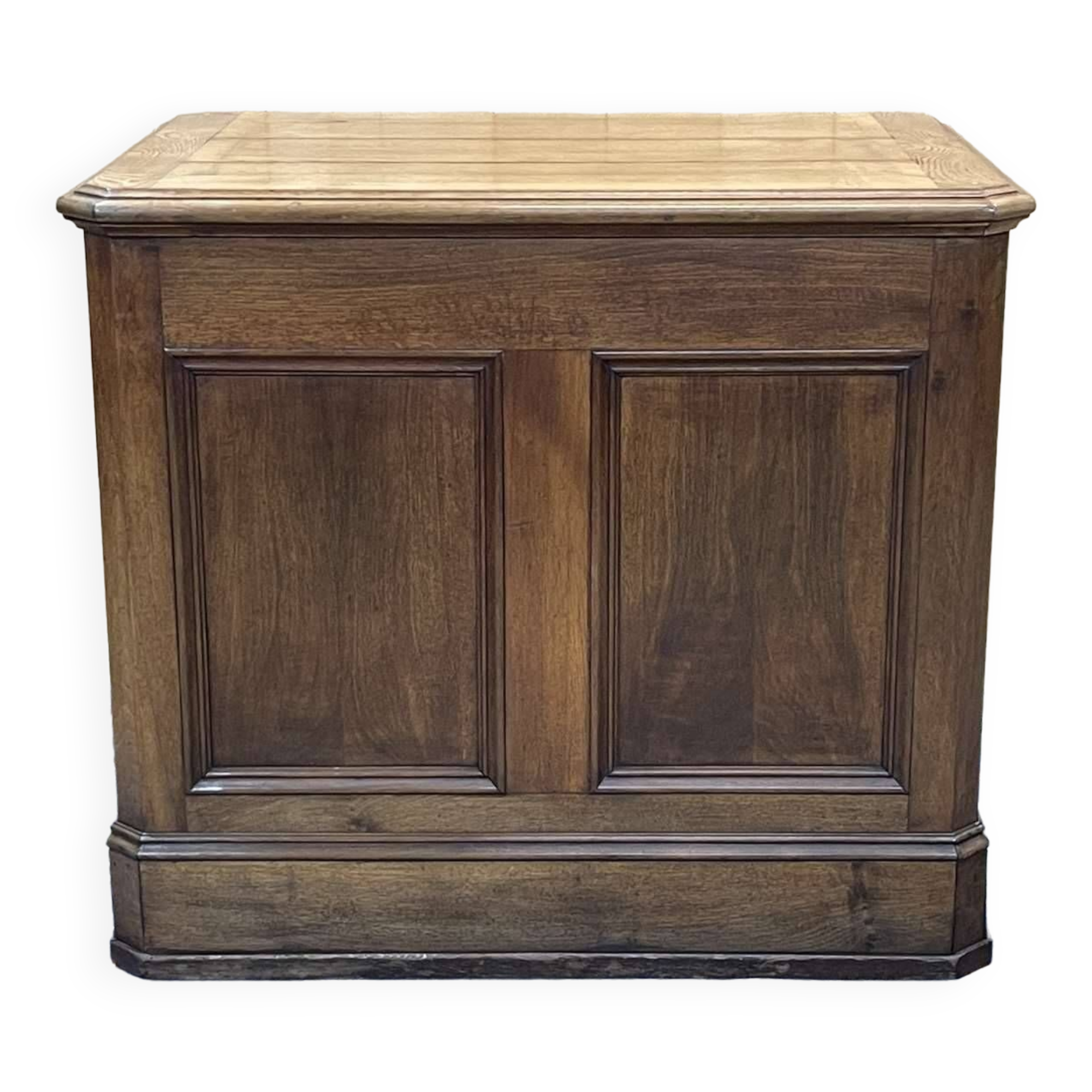 19th century oak store counter