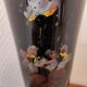 Black opaline vase