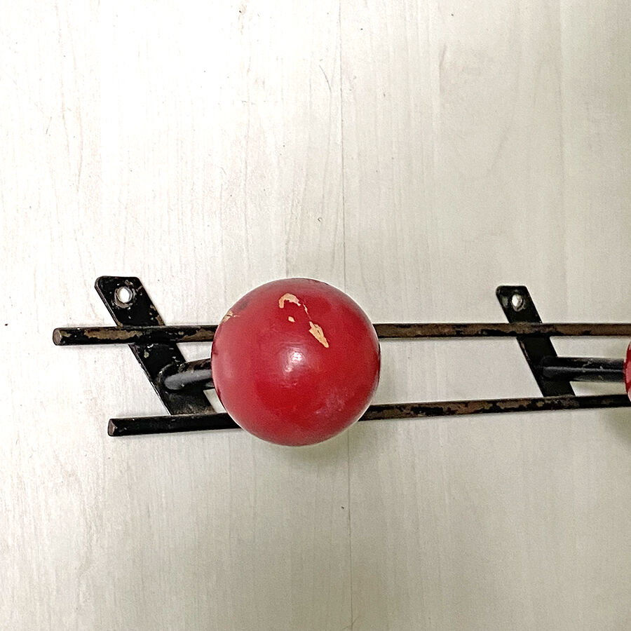 Vintage 60's wall coat rack