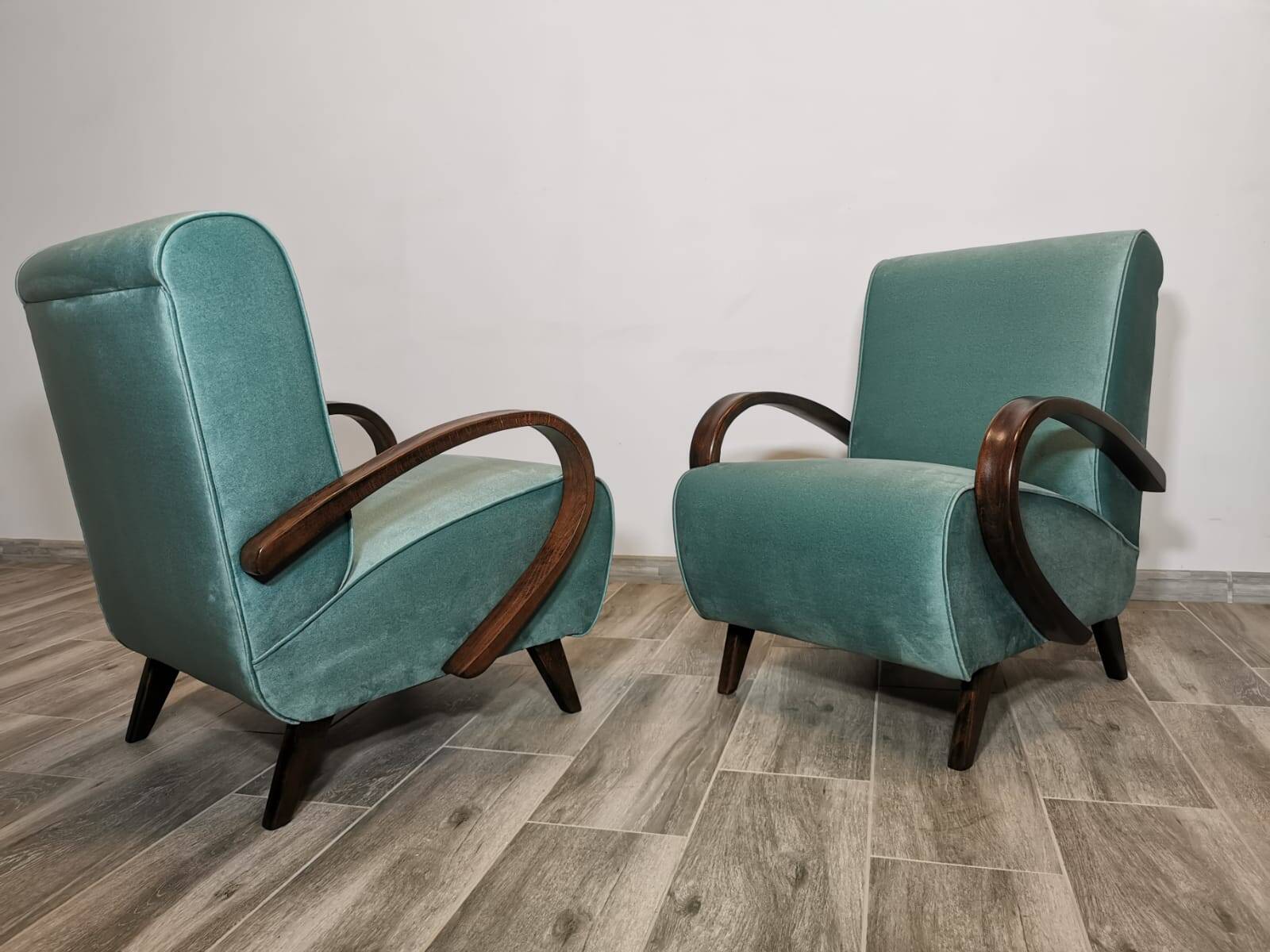 Armchairs by Jindrich Halabala, 1940s, Set of 2
