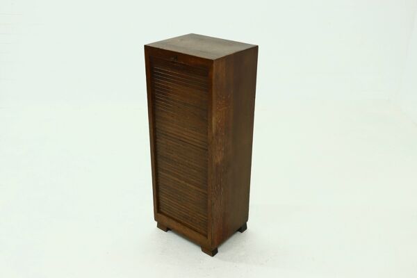 Meuble à porte tambour Art Déco de l'école d'Amsterdam 1920