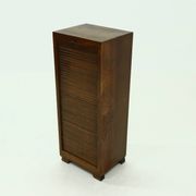 Amsterdam School Art Deco Tambour Door Cabinet 1920s