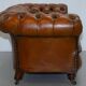 Victorian Chesterfield canapé from 1890 in restored leather, stamped Cornelius V. Smith.