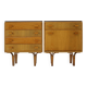 1960s Frantisek Mezulanik Pair of Chest of Drawers, Czechoslovakia