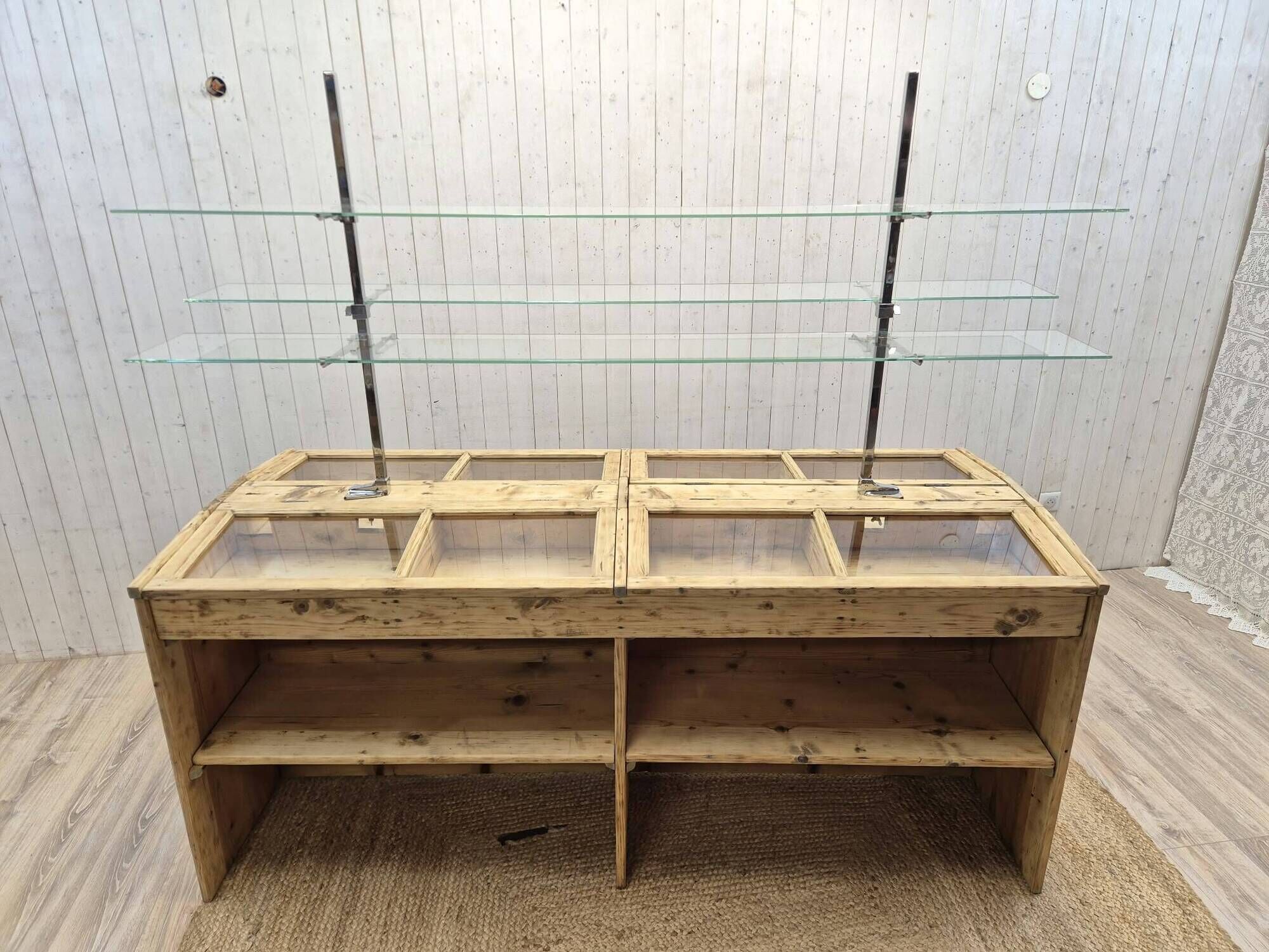 Old haberdashery display cabinet