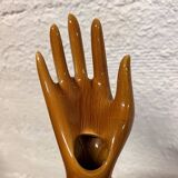 Baguier main soliflore marron