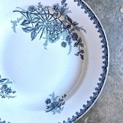 Sainte Amandinoise hollow plate in iron clay, "Margot" service